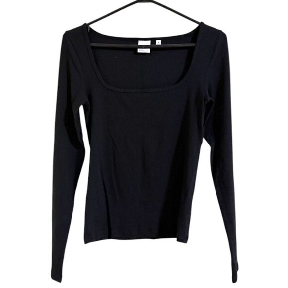Aritzia TNA HomeStretch™ Rib Squareneck Longsleeve - Picture 4 of 9